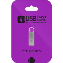 Braventa Collection Powerway 4 GB Metal USB Flash Bellek