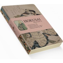 Hype Store Retronote Ghosts Series Iı - A5, Hokusai 4'lü Defter Seti Iı, Çizgisiz, Toplam 256 Sayfa, Her Biri 6