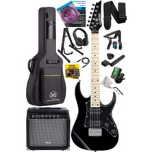 Braventa Collection Maxword DE-150BK-35AMP Maple Klavye Hh Yüksek Kaliteli 35W Amfili Elektro Gitar Seti