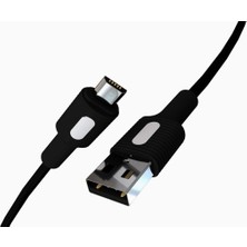 Hype Store Remorax Micro USB Hızlı Şarj Kablosu (Siyah + Beyaz/siyah Uç) (150 Cm)