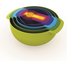 Hype Store Joseph Joseph 9 Parça Çırpma ve Karıştırma Kabı (Çok Renkli)