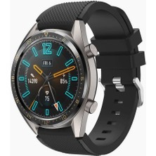 Hype Store Watch Gt3 Pro ile Uyumlu 46 mm Classic Frontier Kayış Kordon, Siyah