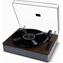 Braventa Collection Ion Lp – Hoparlörlü Bluetooth Plak Çalar, USB Dönüştürme, Tam Boyutta, Otomatik Durdurma, Kulaklık Ç