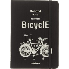 Hype Store Notelook, Scrikss Tekstil Kapak Notelook Çizgili Defter, Tekstil Kapak, A6, Beyaz