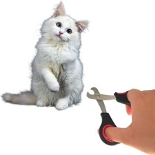 EkoAlışverişDünyam Büyük Irk Köpek Kedi Çelik Uçlu Evcil Hayvan Tırnak Makası Pati Bakım Aleti Ergonomik Kaymaz (5510)