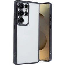 Newface Samsung Galaxy S25 Ultra Kılıf Razer Lensli Silikon - Siyah ARLSTRTCH-RSG3256