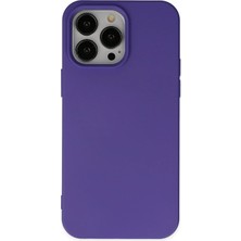 Newface iPhone 14 Pro Kılıf Nano Içi Kadife Silikon - Mor ARLSTRTCH-RSG3256