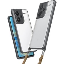 Newface Xiaomi Redmi Note 13 Pro Plus Kılıf Penta Silikon Kılıf - Titan Gri ARLSTRTCH-RSG3256