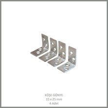 Adilon Köşe Gönye, Sac Gönye, 15 x 25 mm (4 Adet)