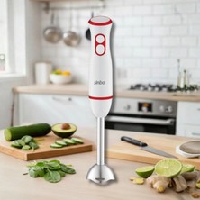 Sinbo Paslanmaz Çelik Bıçaklı El Blenderi, 400 Watt & Sessiz Motor & 2 Kademe Hız Ayarı SHB-7514