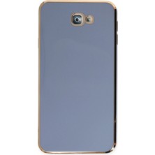 Newface Samsung Galaxy J7 Prime Kılıf Volet Silikon - Mavi ARLSTRTCH-RSG3256