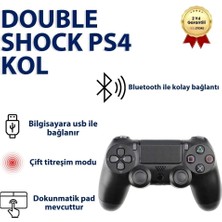 Sarftech Ps4 Siyah Doubleshock Wireless Gamepad Joystick Kablosuz Ps4 Oyun Kolu