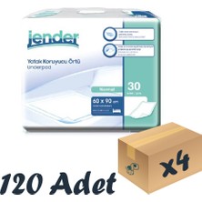 Jender Yatak Koruyucu Örtü 60×90 Cm 30’Lu 4 Paket 120 Adet Underpad