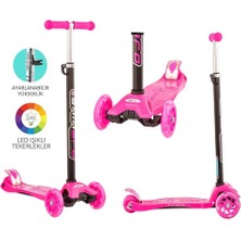 Urfakent Torutoys Maxi Twist Işıklı Scooter Pembe