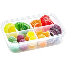 EkoAlışverişDünyam 4 Bölmeli Sızdırmaz Contalı Kilitli Kapaklı 1 Litre Erzak Saklama Kabı -LC520 (5510)