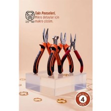 Aylina Mey Ithalat® 4'lü Profesyonel Takı Tasarım & Hobi Pense Seti (Hassas Işçilik Kiti)