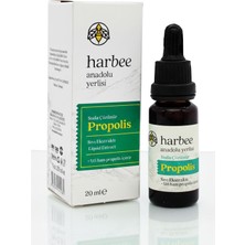 Harbee Su Bazlı Propolis Damla - %15 Saf Ham Propolis İçeren Doğal Gıda - Bağışıklık Desteği 20 ml