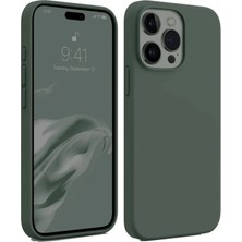 Newface iPhone 15 Pro Max Kılıf First Silikon - Koyu Yeşil ARLSTRTCH-RSG3256