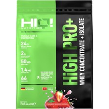 HIQ Nutrition High Pro+ 2 kg Strawberry Milkshake Flavored
