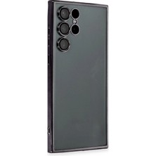 Newface Samsung Galaxy S22 Ultra Kılıf Razer Lensli Silikon - Siyah ARLSTRTCH-RSG3256