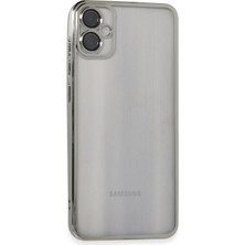 Newface Samsung Galaxy A05 Kılıf Razer Lensli Silikon - Gümüş ARLSTRTCH-RSG3256