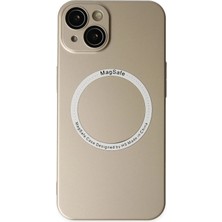 Newface iPhone 14 Plus Kılıf Jack Magneticsafe Lens Silikon - Gold ARLSTRTCH-RSG3256