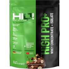 HIQ Nutrition High Pro+ 510GR Chocolate&hazelnut Flavored