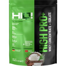 HIQ Nutrition High Pro+ 510GR Chocolate&coconut Flavored