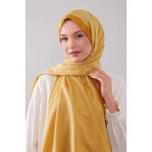 Levidor Hardal Petek Işlemeli Monogram Şal