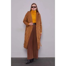 Levidor Kahve Kapitone Model Maxi Boy Mont