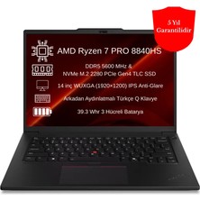 Lenovo Thinkpad P14S Gen 5 21MFS2MQ00 O7 Ryzen 7 Pro 8840HS 64 GB 512 GB SSD 14'' Wuxga Freedos Iş Istasyonu