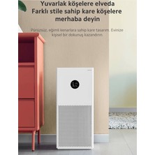 Xiaomi 43M² Kapsama Alanlı Bebek ve Yatak Odası Uyumlu Akıllı Hava Temizleyici Kare Tasarım Ultra Sessiz Uyku Modlu Virüs Bakteri ve Alerjen Engelleyici LED Ekranlı Beyaz