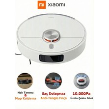 Xiaomi 10.000 Pa Dev Emiş Gücü Lazer Haritalama ve Akıllı Paspas Özellikli Temizlik Robotu - Saç Dolaşmayan Yeni Nesil Teknolojili, Halı Tanıma, Mop Kaldırma