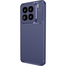 Newface Xiaomi Mi 15 Pro Kılıf Auto Focus Karbon Kapak - Lacivert ARLSTRTCH-RSG3256