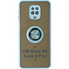 İ She Redmi Note 9 Pro Kılıf Yüzüklü ve Şık Film Izlemek Için Ideal Elitering Premim Silikon Kapak