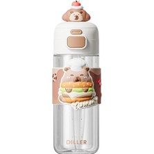 NW Nessi World D2551 Dıller 600 ml Boyun Askılı Trıtan Su Matarası