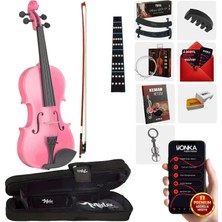 Midex HGA44PİNK-TYS Pembe 4/4 Tam Boy Keman Seti (Yetişkinler İçin)