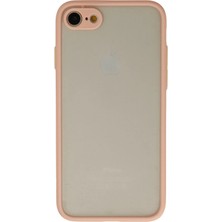 İ She iPhone 8 Kılıf Şık ve Mat Görünümlü Kenarları Renkli Neologi Premium Sert Silikon Kapak