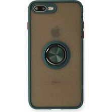 İ She iPhone 7 Plus Kılıf Yüzüklü ve Şık Film Izlemek Için Ideal Elitering Premim Silikon Kapak