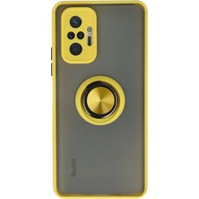 İ She Redmi Note 10 Pro Kılıf Yüzüklü ve Şık Film Izlemek Için Ideal Elitering Premim Silikon Kapak