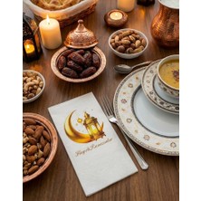 Agg Reklam Baskılı Sunum Peçetesi Hayırlı Ramazanlar Model-1  16 Adet