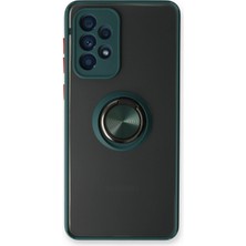 Mobixa Samsung Galaxy A53 5g Kılıf Yüzüklü ve Standlı Şık Nexen Premium Silikon Kapak