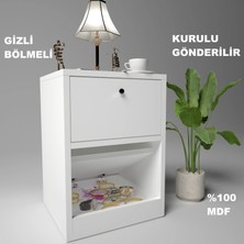 Kili Gizli Bölmeli Komodin,mdf,kurulu Gönderilir,montaj Gerekmez