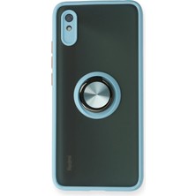 Mobixa Redmi 9A Kılıf Yüzüklü ve Standlı Şık Nexen Premium Silikon Kapak