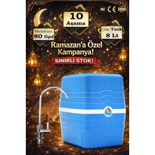 Sumarkt Avenger 10 Aşamalı 8 Lt Metal Tanklı Süper Membran Teknolojili Mineralli Pompalı Su Arıtma Cihazı