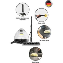 Karcher Kst 2 + Cloth Set 1500W 3.2 Bar Buharlı Temizlik Makinesi - Beyaz