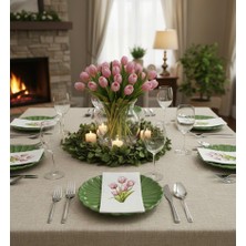 Agg Reklam Baskılı Sunum Peçetesi Lale Çiçek Model-1  16 Adet