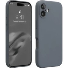 Royal Case iPhone 16 Plus Kılıf Içi Kadife Kaplı Esnek Silikon Kapak Ryc/ Nano Lansman