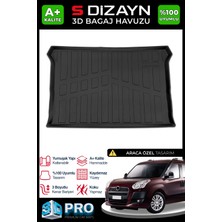 S-Dizayn Fiat Doblo Geniş Aile 3D Pro Bagaj Havuzu 2010-2022 A+ Kalite