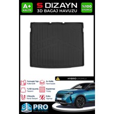 S-Dizayn Peugeot 3008 Hybrid 3D Pro Bagaj Havuzu 2024 Üzeri A+ Kalite